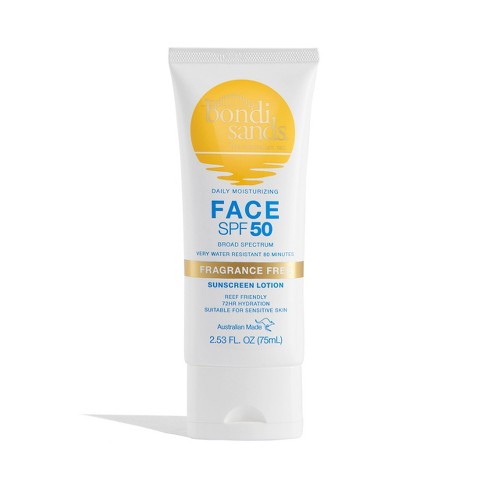 Bondi Sands Fragrance Free Daily Sunscreen Face Lotion SPF 50