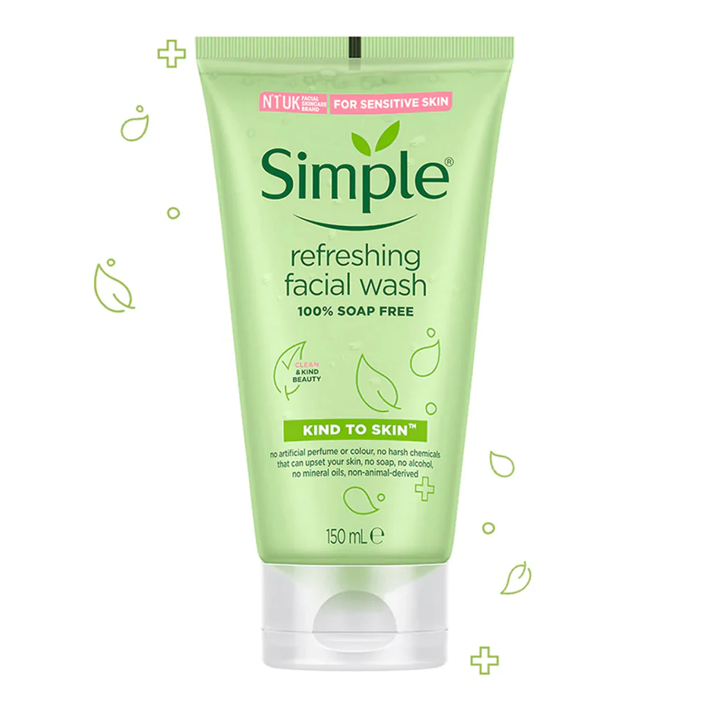 Simple Kind to Skin Refreshing Facial Wash Gel (150ml)
