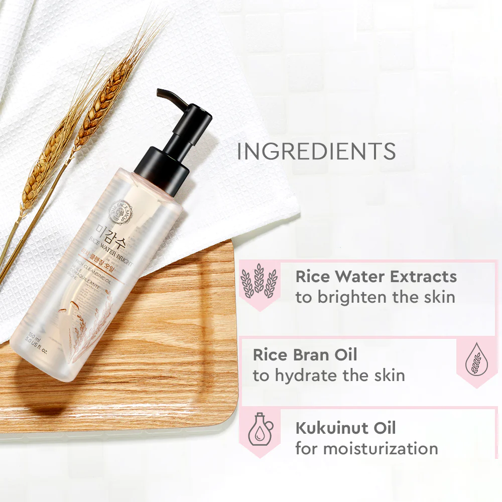 THE FACE SHOP Rice Water Bright Rich Facial Cleansing Oil